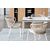 "Малага" обеденная группа на 4 персоны со стульями "Милан", каркас белый, роуп бежевый, изображение 5 | Интернет магазин мебели и декора LifeDekor