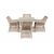 "Айриш" обеденная группа плетеная на 4 персоны, цвет бежевый, изображение 13 | Интернет магазин мебели и декора LifeDekor