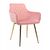 Стул CATALINA велюр розовый, каркас золото | Интернет магазин мебели и декора LifeDekor