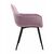 Стул CATALINA велюр сиреневый, каркас черный, изображение 4 | Интернет магазин мебели и декора LifeDekor