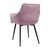 Стул CATALINA велюр сиреневый, каркас черный, изображение 5 | Интернет магазин мебели и декора LifeDekor