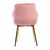 Стул CATALINA велюр розовый, каркас золото, изображение 7 | Интернет магазин мебели и декора LifeDekor