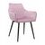 Стул CATALINA велюр сиреневый, каркас черный | Интернет магазин мебели и декора LifeDekor