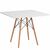 Стол EAMES DSW 90*90 белый | Интернет магазин мебели и декора LifeDekor