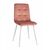 Стул CHILE велюр пыльно-розовый, каркас белый | Интернет магазин мебели и декора LifeDekor