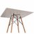 Стол EAMES DSW 90*90 белый, изображение 5 | Интернет магазин мебели и декора LifeDekor
