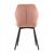 Стул ABEL велюр пыльно-розовый, каркас черный, изображение 7 | Интернет магазин мебели и декора LifeDekor