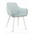 Стул CATALINA велюр пыльно-голубой, каркас белый | Интернет магазин мебели и декора LifeDekor