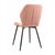Стул ABEL велюр пыльно-розовый, каркас черный, изображение 5 | Интернет магазин мебели и декора LifeDekor