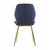 Стул LOLA велюр темно-синий, каркас золото, изображение 7 | Интернет магазин мебели и декора LifeDekor