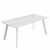 Стол керамический MISTRAL Lisa white 180*90*75, каркас белый | Интернет магазин мебели и декора LifeDekor