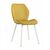 Стул MOLLY велюр горчичный, каркас белый | Интернет магазин мебели и декора LifeDekor