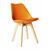 Стул FRANKFURT экокожа оранжевый | Интернет магазин мебели и декора LifeDekor