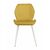 Стул MOLLY велюр горчичный, каркас белый, изображение 3 | Интернет магазин мебели и декора LifeDekor