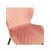 Стул ABEL велюр пыльно-розовый, каркас черный, изображение 2 | Интернет магазин мебели и декора LifeDekor