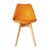 Стул FRANKFURT экокожа оранжевый, изображение 2 | Интернет магазин мебели и декора LifeDekor