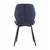 Стул LOLA велюр темно-синий, каркас черный, изображение 7 | Интернет магазин мебели и декора LifeDekor