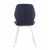 Стул LOLA велюр темно-синий, каркас белый, изображение 7 | Интернет магазин мебели и декора LifeDekor