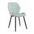 Стул SALLY велюр пыльно-голубой, каркас черный | Интернет магазин мебели и декора LifeDekor