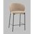 Стул полубарный Тисдейл букле бежевый, изображение 2 | Интернет магазин мебели и декора LifeDekor