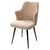 Стул HERMAN 360 град. БЕЖЕВЫЙ #5, велюр / черный каркас М-City | Интернет магазин мебели и декора LifeDekor