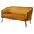Скамья CIAO BLUVEL-68 Желтый, велюр / золотой каркас М-City | Интернет магазин мебели и декора LifeDekor