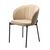 Стул ДЕНИ, цвет Velutto 05 Бежевый, велюр / черный каркас М-City | Интернет магазин мебели и декора LifeDekor