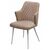 Стул HERMAN БЕЖЕВЫЙ #5, велюр / белый каркас М-City | Интернет магазин мебели и декора LifeDekor