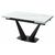 Стол Ниагара 140 БЕЛЫЙ МРАМОР, стекло / ЧЕРНЫЙ, М-City | Интернет магазин мебели и декора LifeDekor
