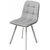 Стул РИЧИ, цвет H-09 Светло-серый, велюр / белый каркас М-City | Интернет магазин мебели и декора LifeDekor