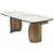 Стол BRONTE 200 раскладной KL-188 Контрастный мрамор матовый, итальянская керамика/ Шампань, ®DISAUR | Интернет магазин мебели и декора LifeDekor