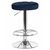 Набор 2 шт Табурет барный DOBRIN BRUNO, синий велюр (MJ9-117), Вариант: синий велюр (MJ9-117), изображение 2 | Интернет магазин мебели и декора LifeDekor
