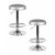 Набор 2 шт Табурет барный DOBRIN BRUNO, серебряный, Вариант: серебряный | Интернет магазин мебели и декора LifeDekor
