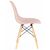 Набор 4 шт Стул обеденный DOBRIN DSW, ножки светлый бук, цвет светло-розовый (PK-02), Вариант: ножки светлый бук, цвет светло-розовый (PK-02), изображение 4 | Интернет магазин мебели и декора LifeDekor
