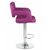 Набор 2 шт Стул барный DOBRIN TIESTO, фиолетовый, Вариант: фиолетовый, изображение 4 | Интернет магазин мебели и декора LifeDekor