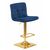 Набор 2 шт Стул барный DOBRIN GOLDIE, синий велюр (MJ9-117), Вариант: синий велюр (MJ9-117), изображение 3 | Интернет магазин мебели и декора LifeDekor
