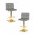 Набор 2 шт Стул барный DOBRIN GOLDIE, серый велюр (MJ9-75), Вариант: серый велюр (MJ9-75) | Интернет магазин мебели и декора LifeDekor