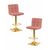Набор 2 шт Стул барный DOBRIN GOLDIE, пудрово-розовый велюр (MJ9-32), Вариант: пудрово-розовый велюр (MJ9-32) | Интернет магазин мебели и декора LifeDekor