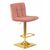 Набор 2 шт Стул барный DOBRIN GOLDIE, пудрово-розовый велюр (MJ9-32), Вариант: пудрово-розовый велюр (MJ9-32), изображение 3 | Интернет магазин мебели и декора LifeDekor