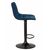 Набор 2 шт Стул барный DOBRIN TAILOR BLACK, синий велюр (MJ9-117), Вариант: синий велюр (MJ9-117), изображение 4 | Интернет магазин мебели и декора LifeDekor