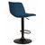 Набор 2 шт Стул барный DOBRIN TAILOR BLACK, синий велюр (MJ9-117), Вариант: синий велюр (MJ9-117), изображение 5 | Интернет магазин мебели и декора LifeDekor