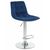 Набор 2 шт Стул барный DOBRIN TAILOR, синий велюр (MJ9-117), Вариант: синий велюр (MJ9-117), изображение 2 | Интернет магазин мебели и декора LifeDekor