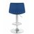 Набор 2 шт Стул барный DOBRIN TAILOR, синий велюр (MJ9-117), Вариант: синий велюр (MJ9-117), изображение 5 | Интернет магазин мебели и декора LifeDekor