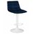 Набор 2 шт Стул барный DOBRIN TAILOR WHITE, синий велюр (MJ9-117), Вариант: синий велюр (MJ9-117), изображение 2 | Интернет магазин мебели и декора LifeDekor