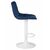Набор 2 шт Стул барный DOBRIN TAILOR WHITE, синий велюр (MJ9-117), Вариант: синий велюр (MJ9-117), изображение 4 | Интернет магазин мебели и декора LifeDekor