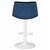 Набор 2 шт Стул барный DOBRIN TAILOR WHITE, синий велюр (MJ9-117), Вариант: синий велюр (MJ9-117), изображение 6 | Интернет магазин мебели и декора LifeDekor