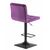 Набор 2 шт Стул барный DOBRIN DOMINIC, фиолет велюр (MJ9-58), Вариант: фиолет велюр (MJ9-58), изображение 5 | Интернет магазин мебели и декора LifeDekor