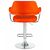 Набор 2 шт Стул барный DOBRIN CHARLY, оранжевый, Вариант: оранжевый, изображение 6 | Интернет магазин мебели и декора LifeDekor