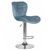 Набор 2 шт Стул барный DOBRIN BARNY, пудрово-голубой велюр (MJ9-74), Вариант: пудрово-голубой велюр (MJ9-74), изображение 3 | Интернет магазин мебели и декора LifeDekor