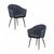 Набор 2 шт Стул обеденный DOBRIN MATILDA, синяя ткань (LAR-275-29), Вариант: синяя ткань (LAR-275-29) | Интернет магазин мебели и декора LifeDekor